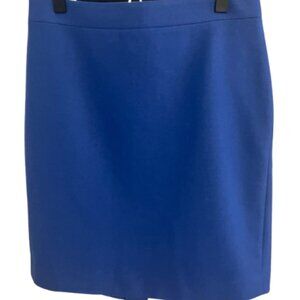 J.Crew Cobalt Blue Pencil Skirt – Wool, Size 8